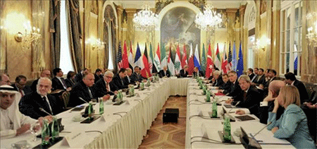 los participantes en la conferencia internacional sobre el conflicto en Siria Comienza la cumbre internacional para trazar una “salida del infierno”
